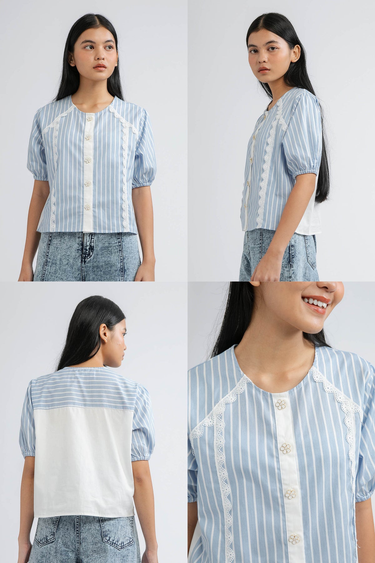 Blue Striped Capua - Defect Sale