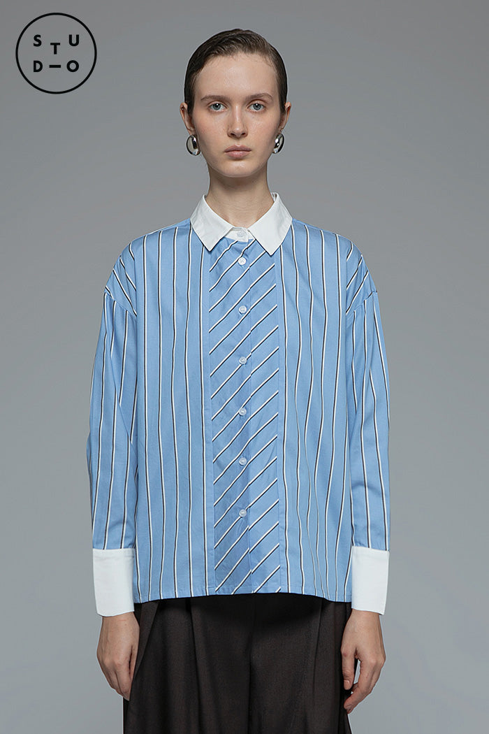 Blue Striped Donen
