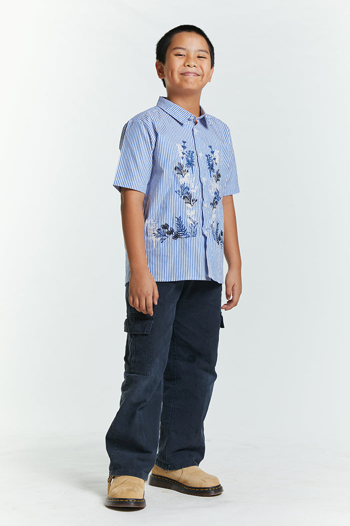 Blue Striped Tameer - Defect Sale