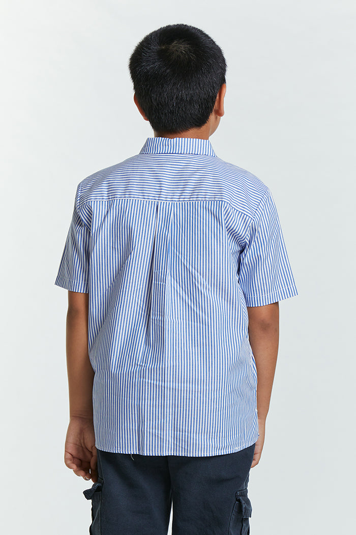 Blue Striped Tameer - Defect Sale