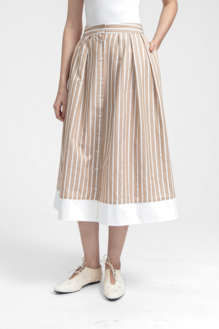 Brown Striped Luomo