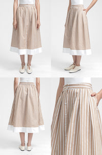 Brown Striped Luomo