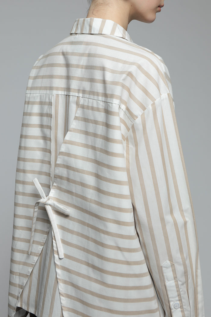 Brown Striped Monday Shirt