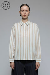 Brown Striped Monday Shirt