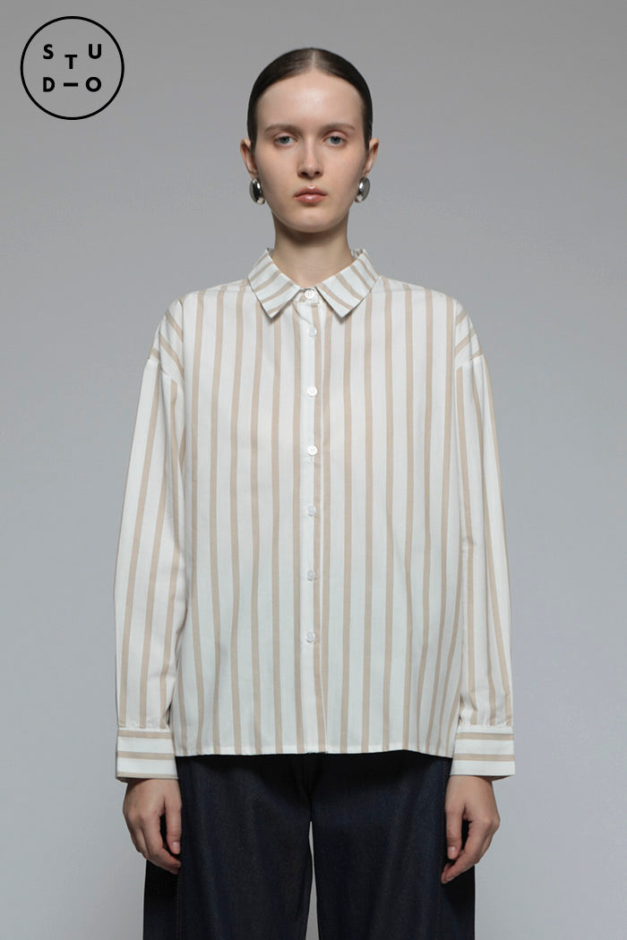 Brown Striped Monday Shirt