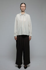 Brown Striped Monday Shirt