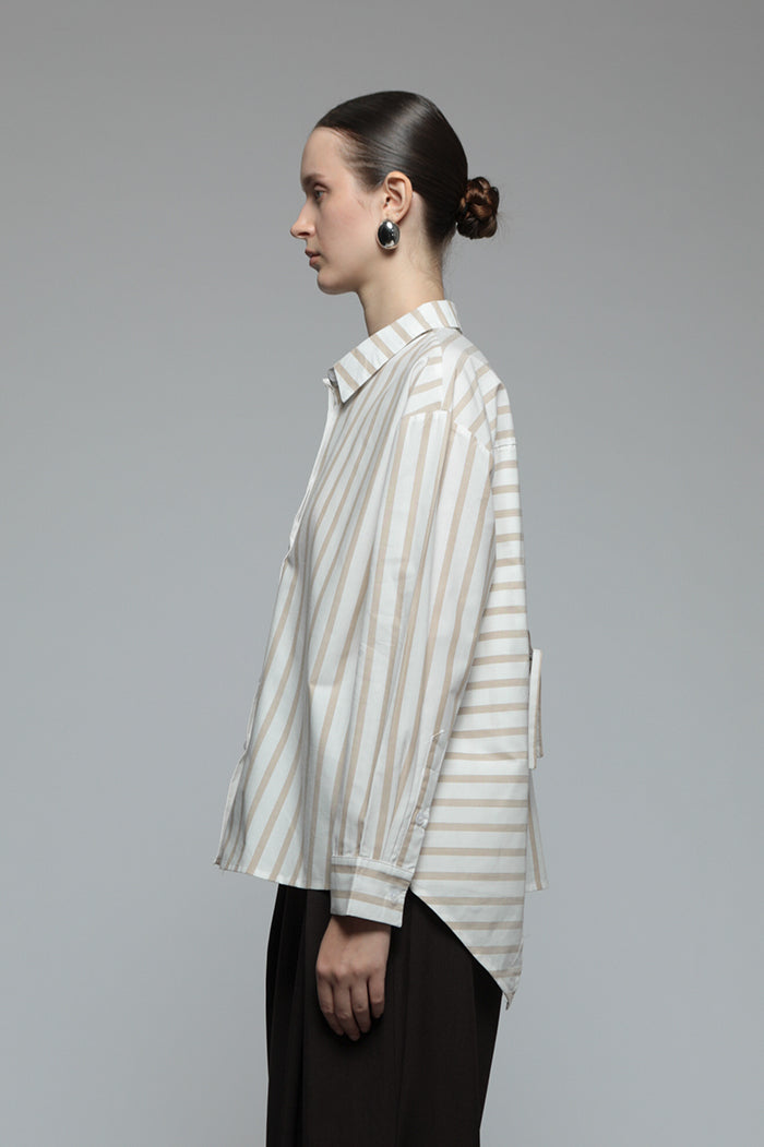 Brown Striped Monday Shirt