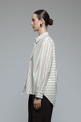 Brown Striped Monday Shirt