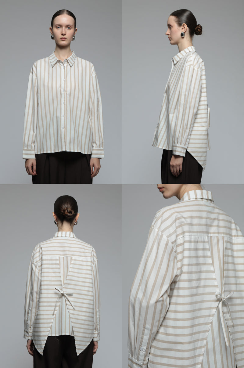 Brown Striped Monday Shirt