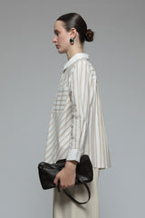 Brown Striped Portico