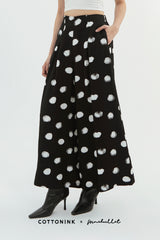 Black Polka Plume