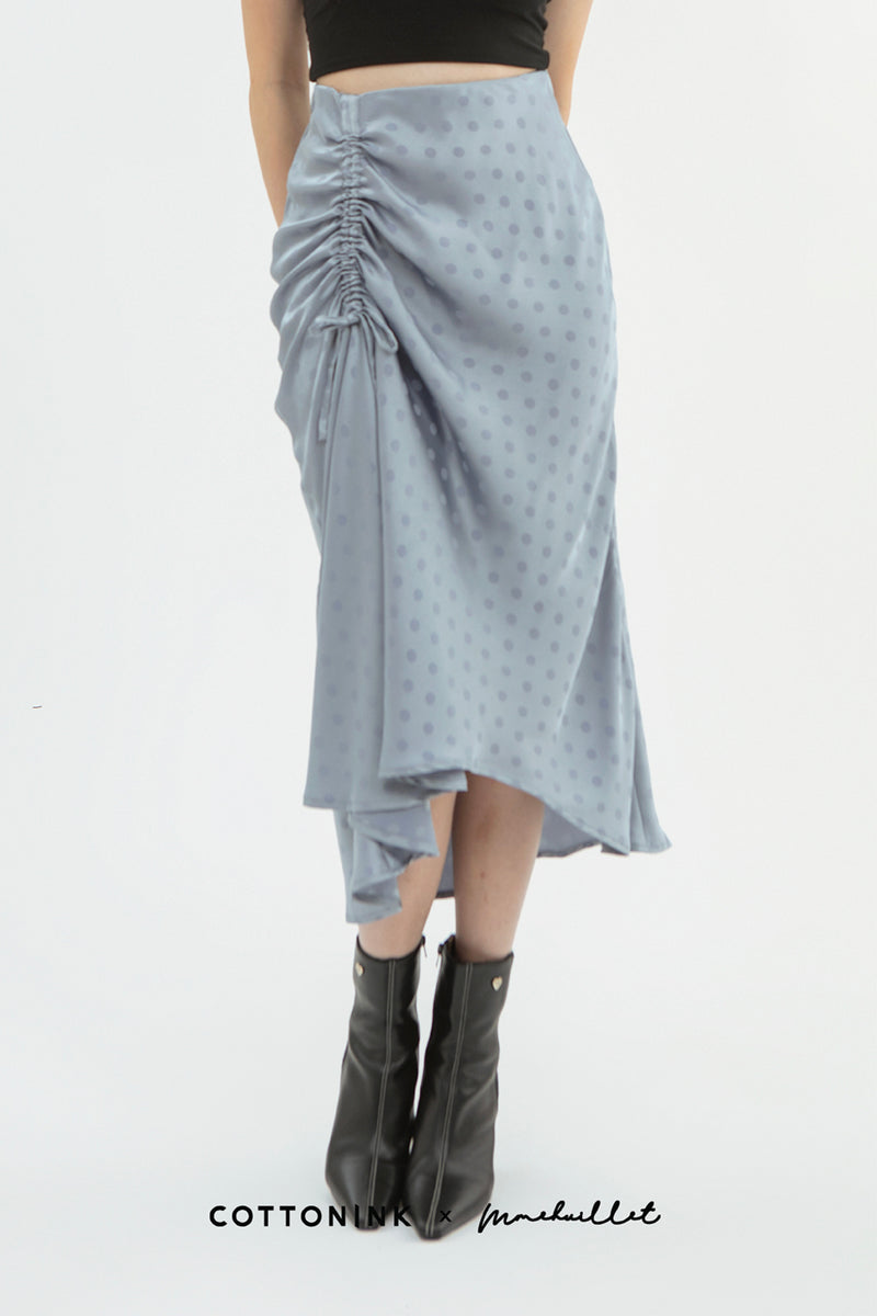 Light Blue Polka Garbo