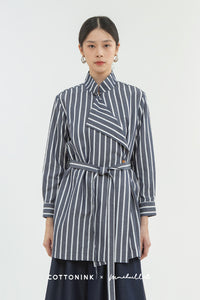 Navy Striped Marjolaine