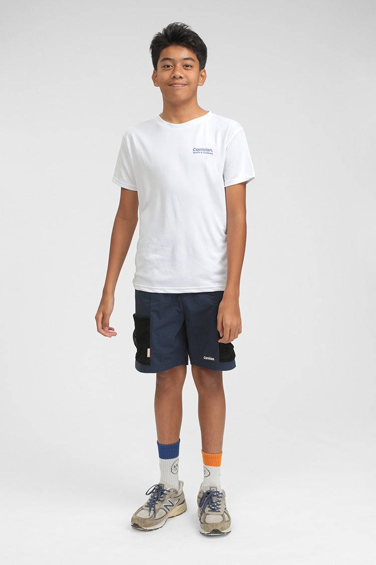 Canisian Off-white Athletic Dry-fit Tee