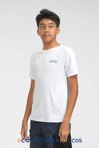 Canisian Off-white Athletic Dry-fit Tee