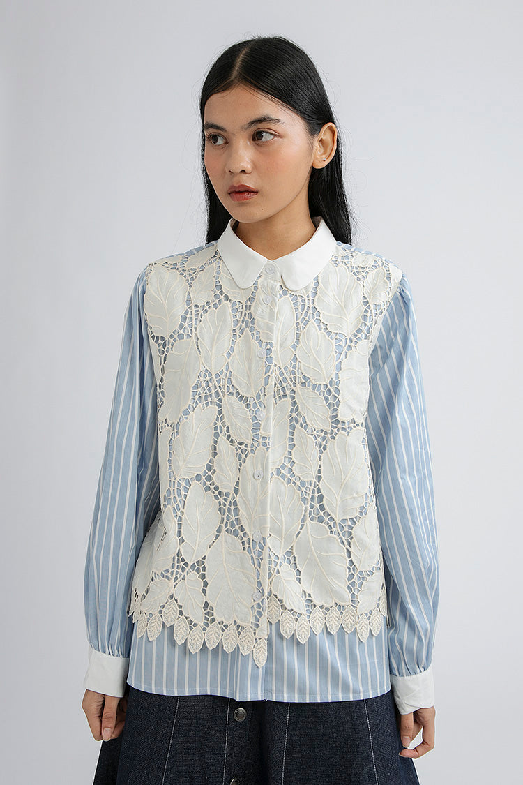 Cream Embroidery Brescia – COTTONINK