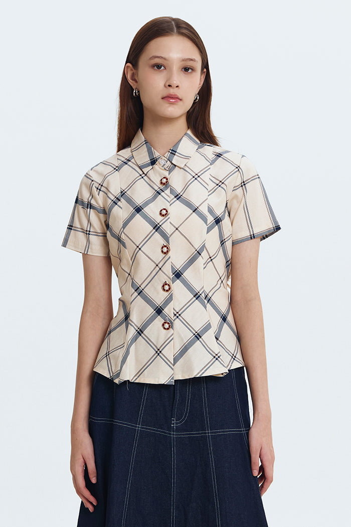 Cream Tartan Abbey