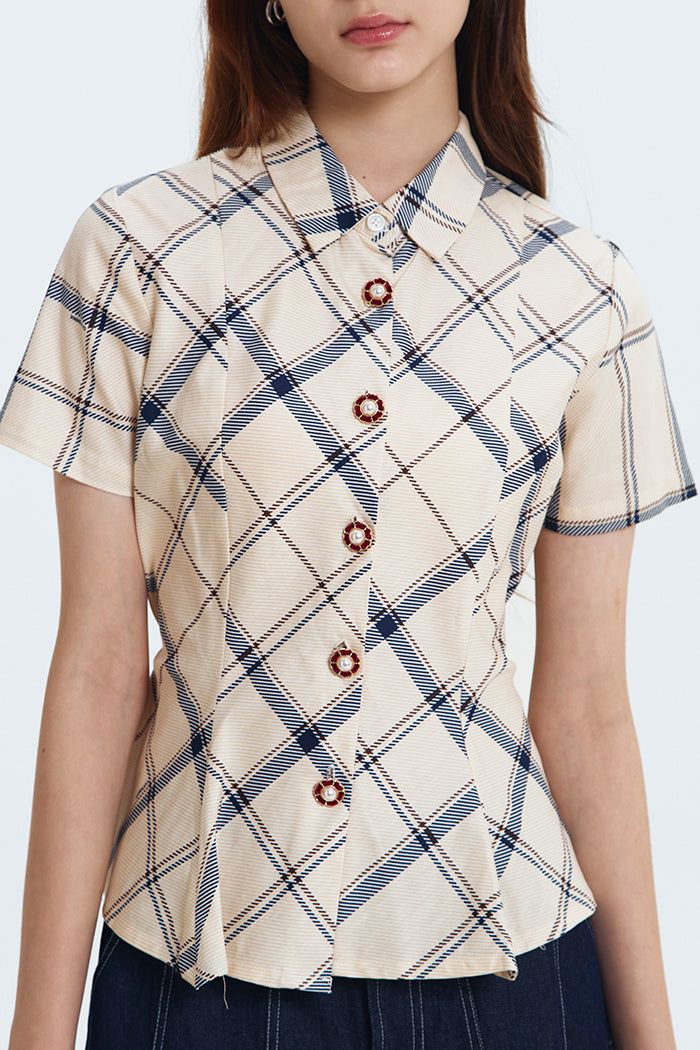 Cream Tartan Abbey