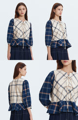 Cream Tartan Karila