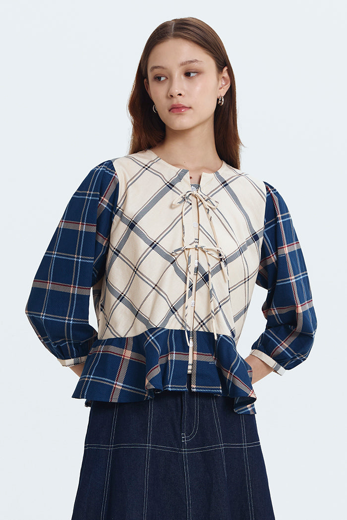 Cream Tartan Karila