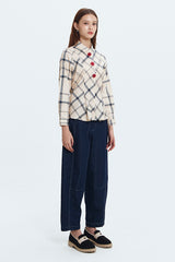 Cream Tartan Larissa