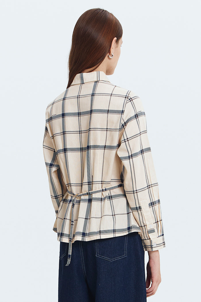 Cream Tartan Larissa