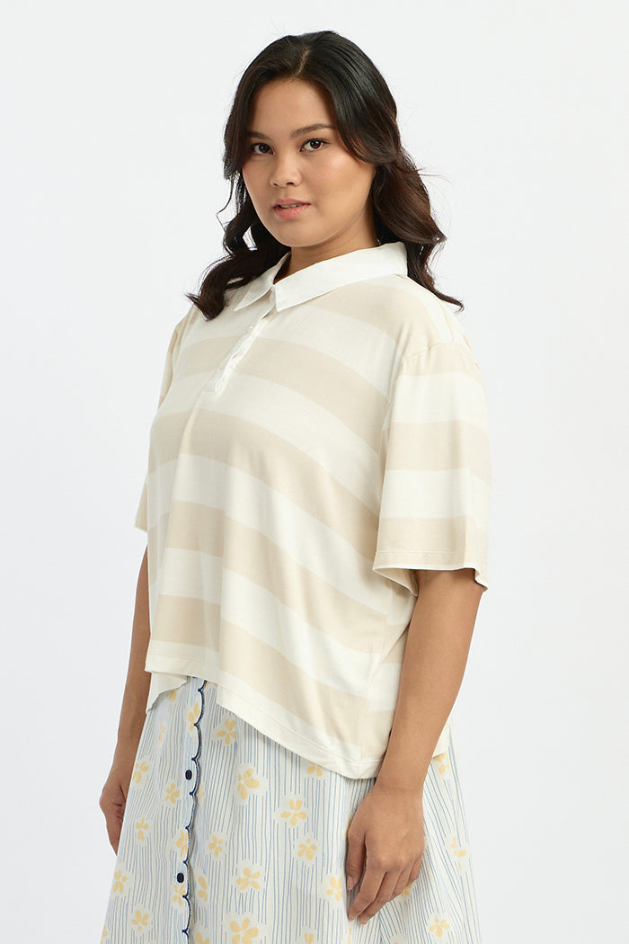 Cream Striped Porlan