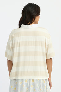 Cream Striped Porlan