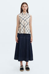 Cream Tartan Almada