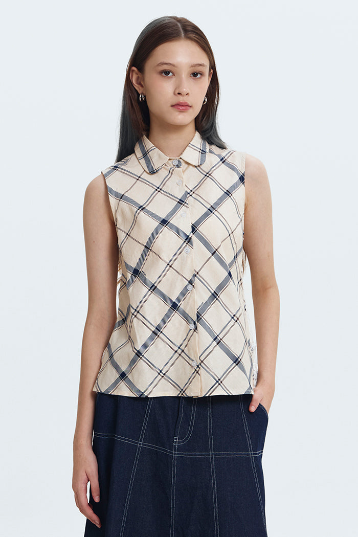 Cream Tartan Almada