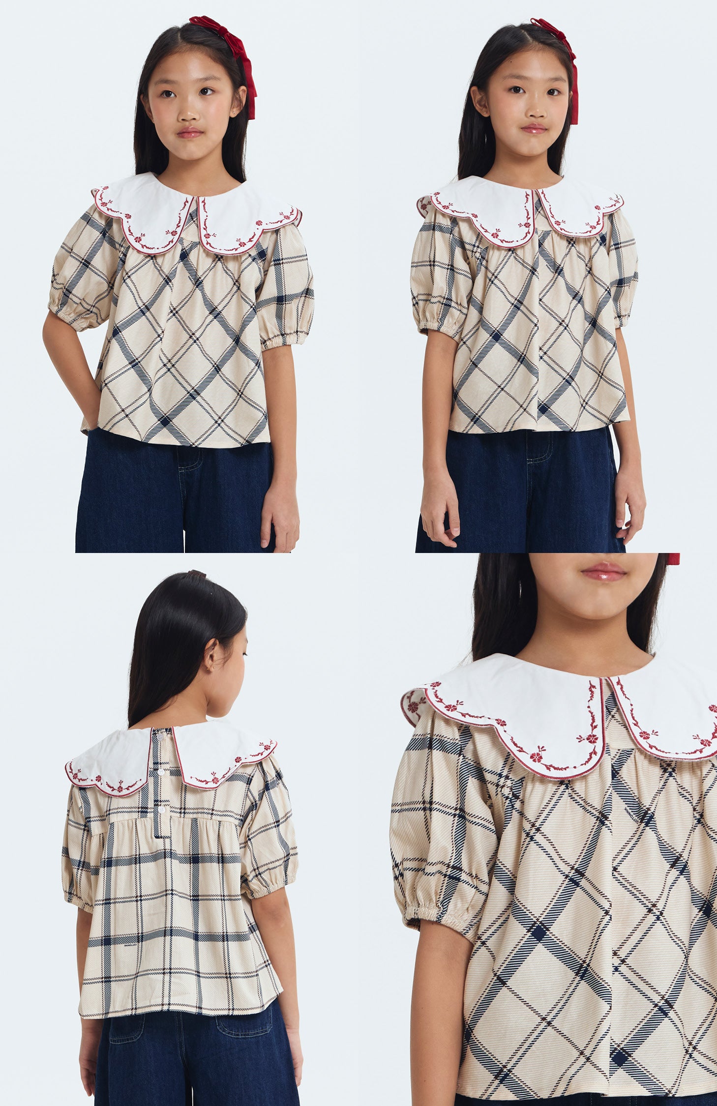 Cream Tartan Frey