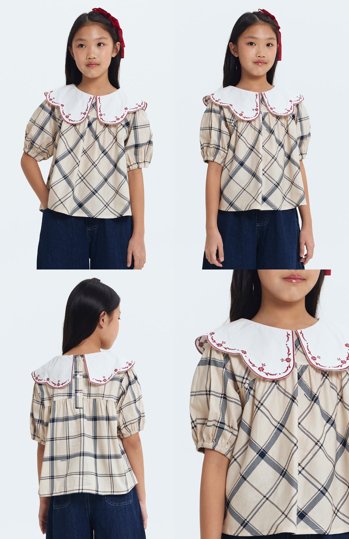 Cream Tartan Frey