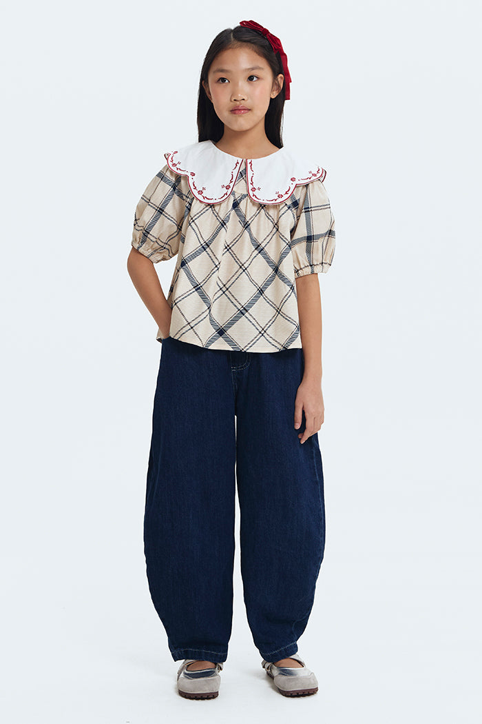 Cream Tartan Frey