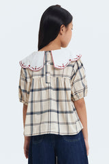 Cream Tartan Frey