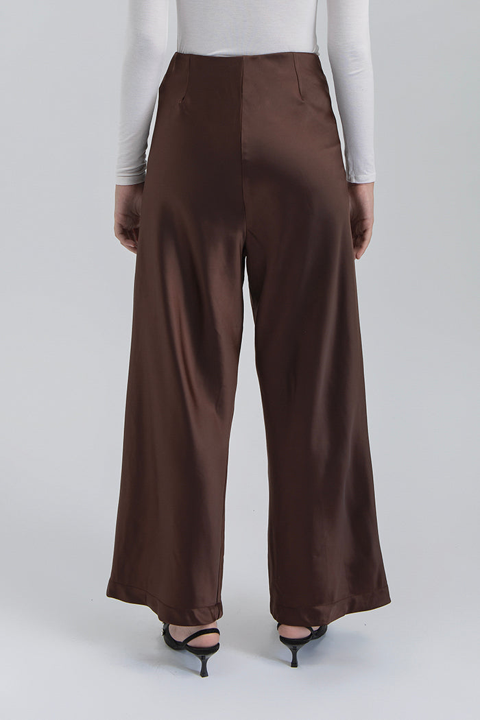 Dark Brown Satin Pama