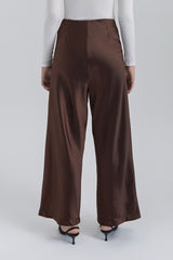 Dark Brown Satin Pama