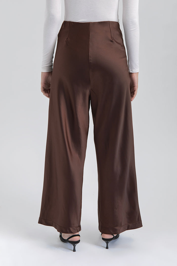 Dark Brown Satin Pama