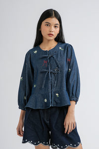 Dark Denim Floral Karila
