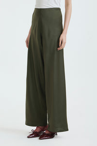Dark Green Satin Pama