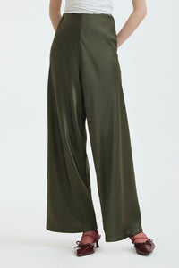 Dark Green Satin Pama
