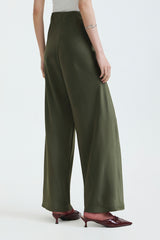 Dark Green Satin Pama