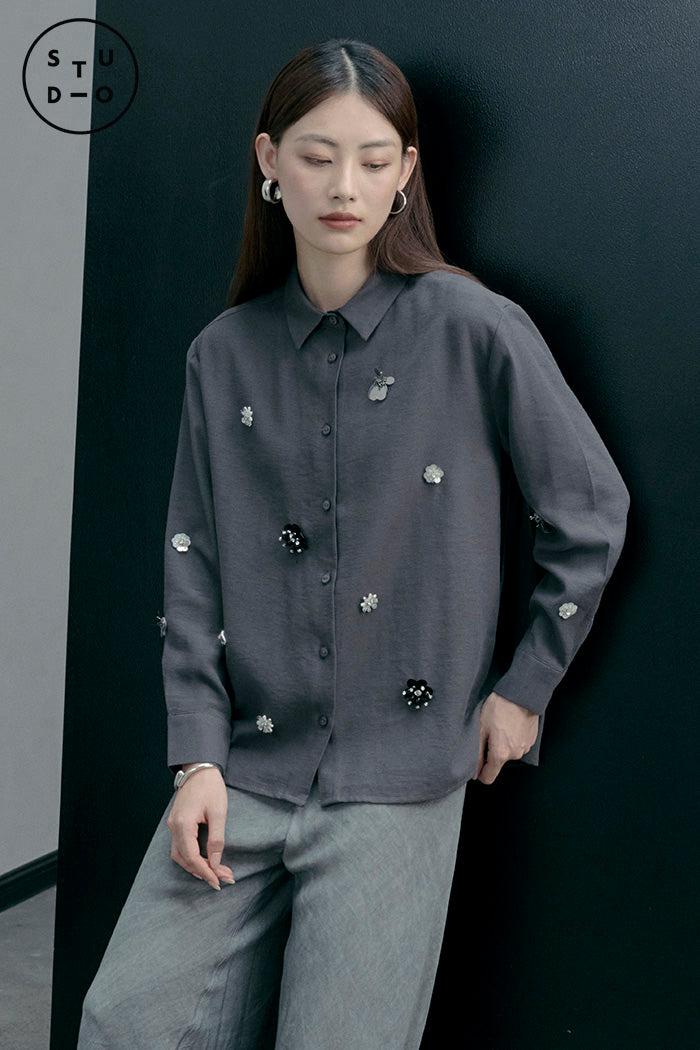 COTTONINKSTUDIO - Dark Grey Lowena