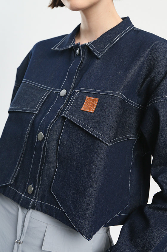 Defect Sale - Dark Wash Denim Trecia