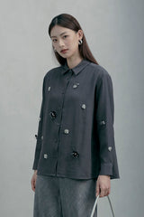 COTTONINKSTUDIO - Dark Grey Lowena