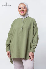 Syaline Hijab - Deandra Shirt Green