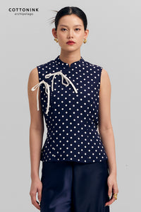 Desita Polka Biru Laut