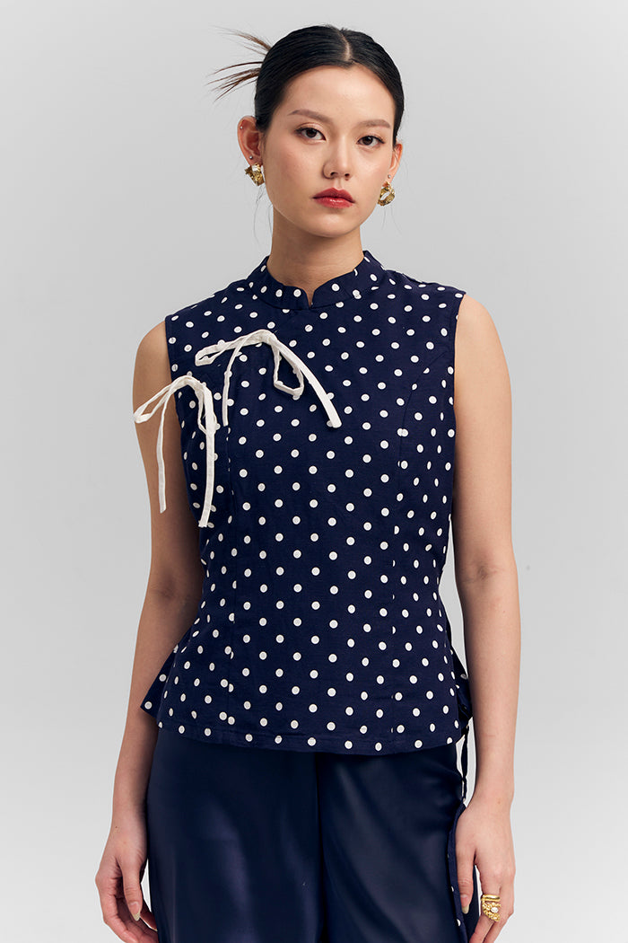 Desita Polka Biru Laut