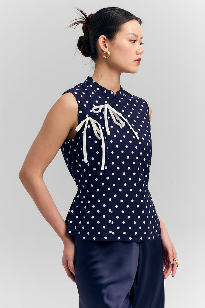 Desita Polka Biru Laut
