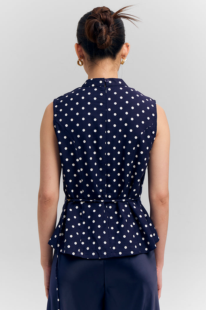 Desita Polka Biru Laut