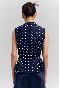 Desita Polka Biru Laut